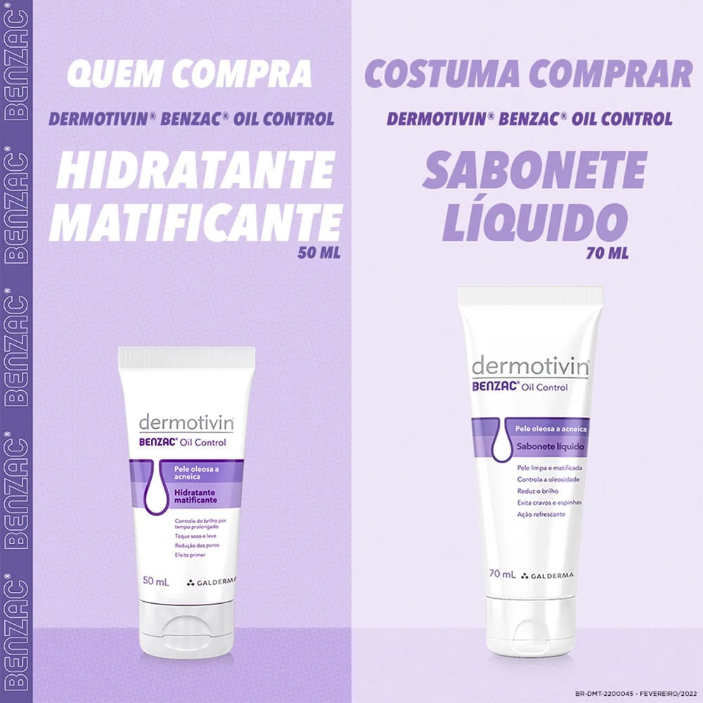 Miniatura Dermotivin Benzac Oil Control Sabonete Líquido 70ml