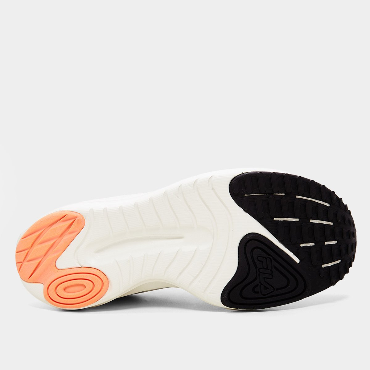 Miniatura Tênis Fila Fastness Feminino Branco+Laranja - 34