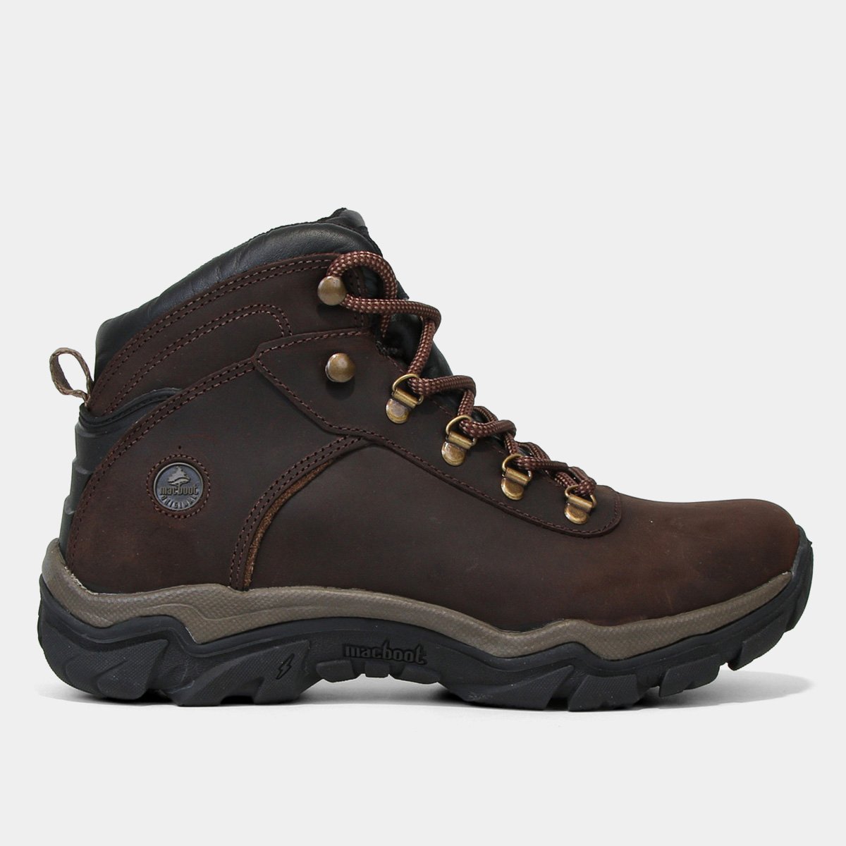 Miniatura Bota Couro Macboot Sanhasso 02 Masculina Café - 38