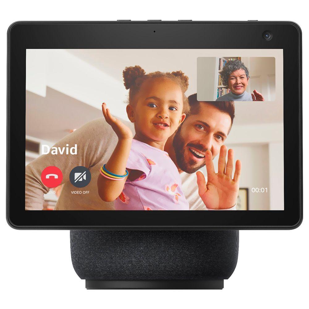 Miniatura Caixa De Som Amazon Echo Show 10 3 Geração Com Tela 10 - Alexa - Bluetooth - Preto