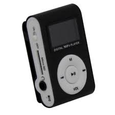 Miniatura Mini Mp3 Player Clip Visor LCD Entrada Cartão de até Music player