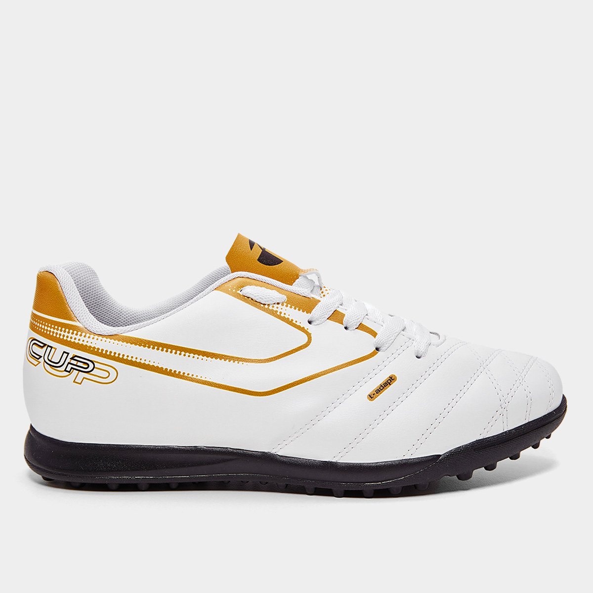 Miniatura Chuteira Society Topper Cup VIII Masculina Branco+dourado - 37