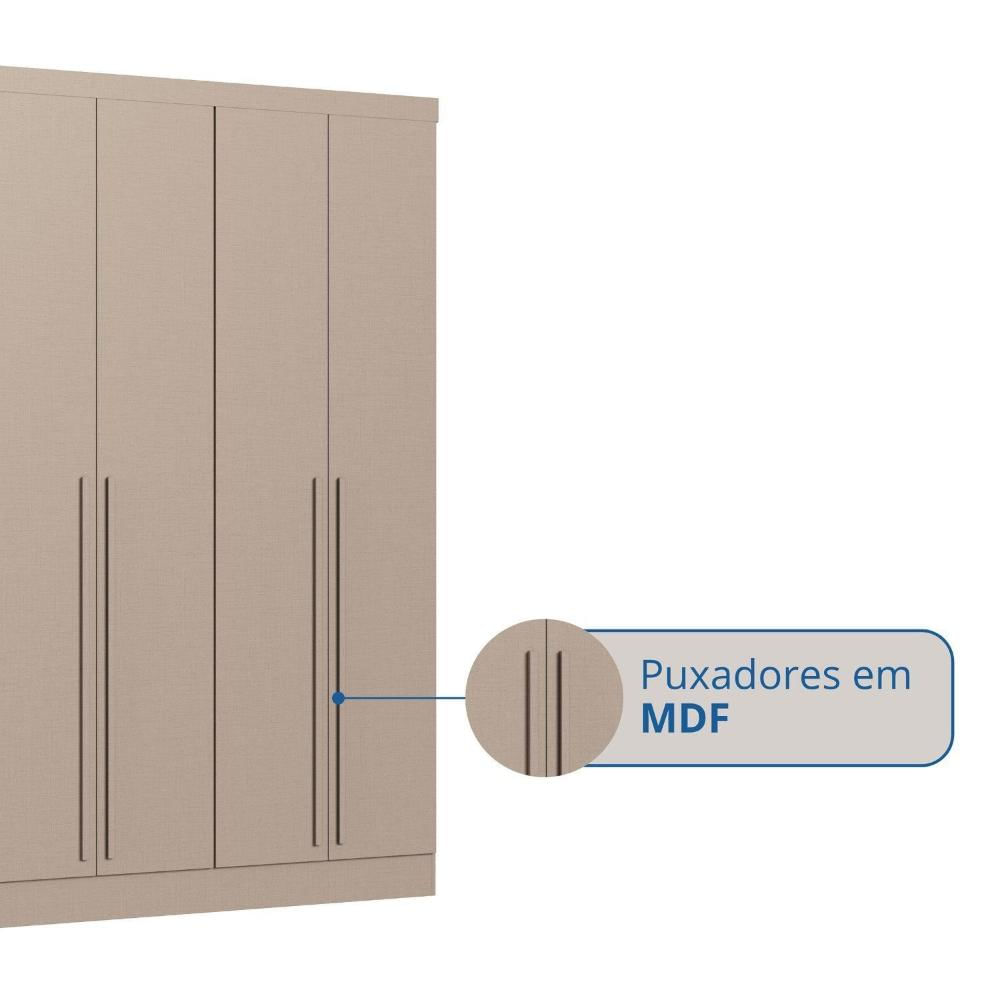 Módulo Guarda-roupa de Canto 4 Portas 2 Gavetas Infinity Duna
