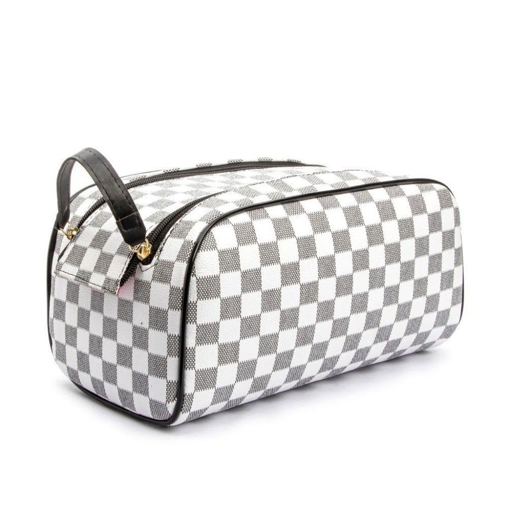 Miniatura Bolsa Necessaire Feminino Estampada Organizadora Com Zíper