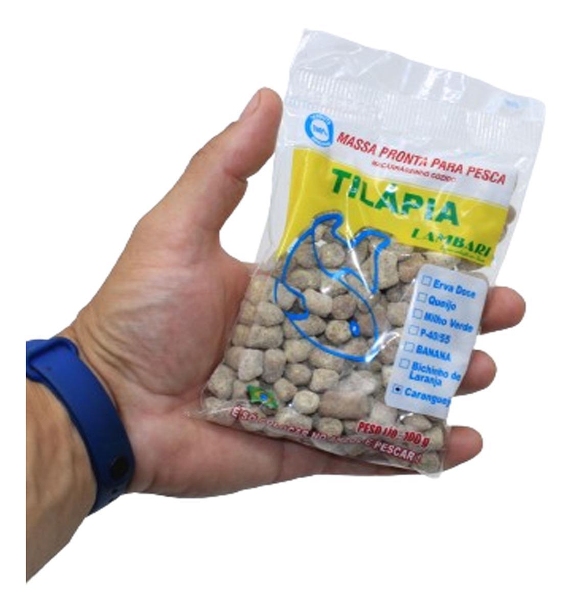 Miniatura Massa Pesca Sabor Caranguejo Isca Tilapia Pesqueiro Rio Lago