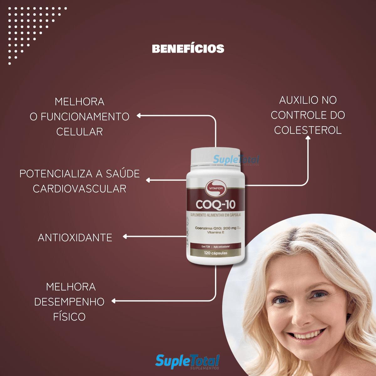 Miniatura Coenzima Q10 200Mg Vitamina E Tcm Antioxidante 120 Caps