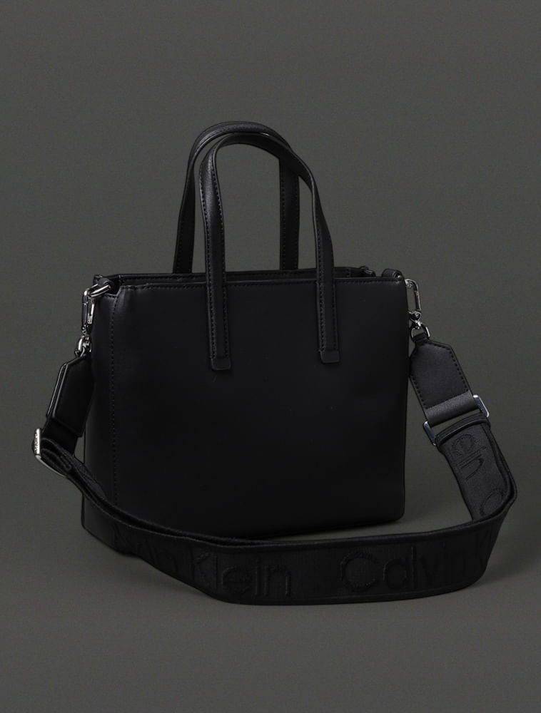 Miniatura Bolsa Feminina Must Tote  Calvin Klein - Preto Bolsa Feminina Must Tote Calvin Klein Preto u