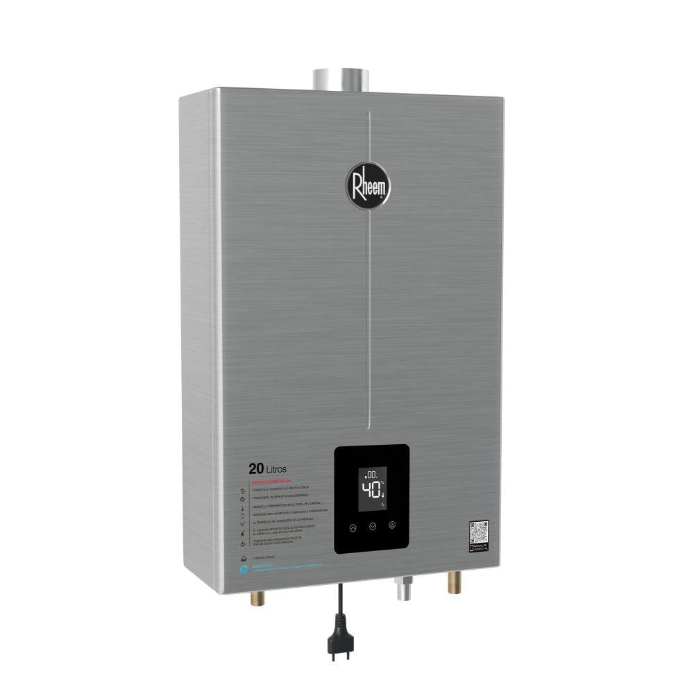 Miniatura Aquecedor 20 Litros Digital Inox Ef Bivolt Glp Rheem