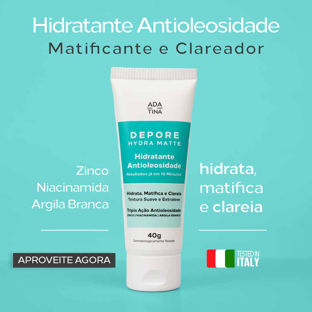Miniatura Ada Tina Hidratante Antioleosidade Ultra Matificante Depore Hydra Matte 40g