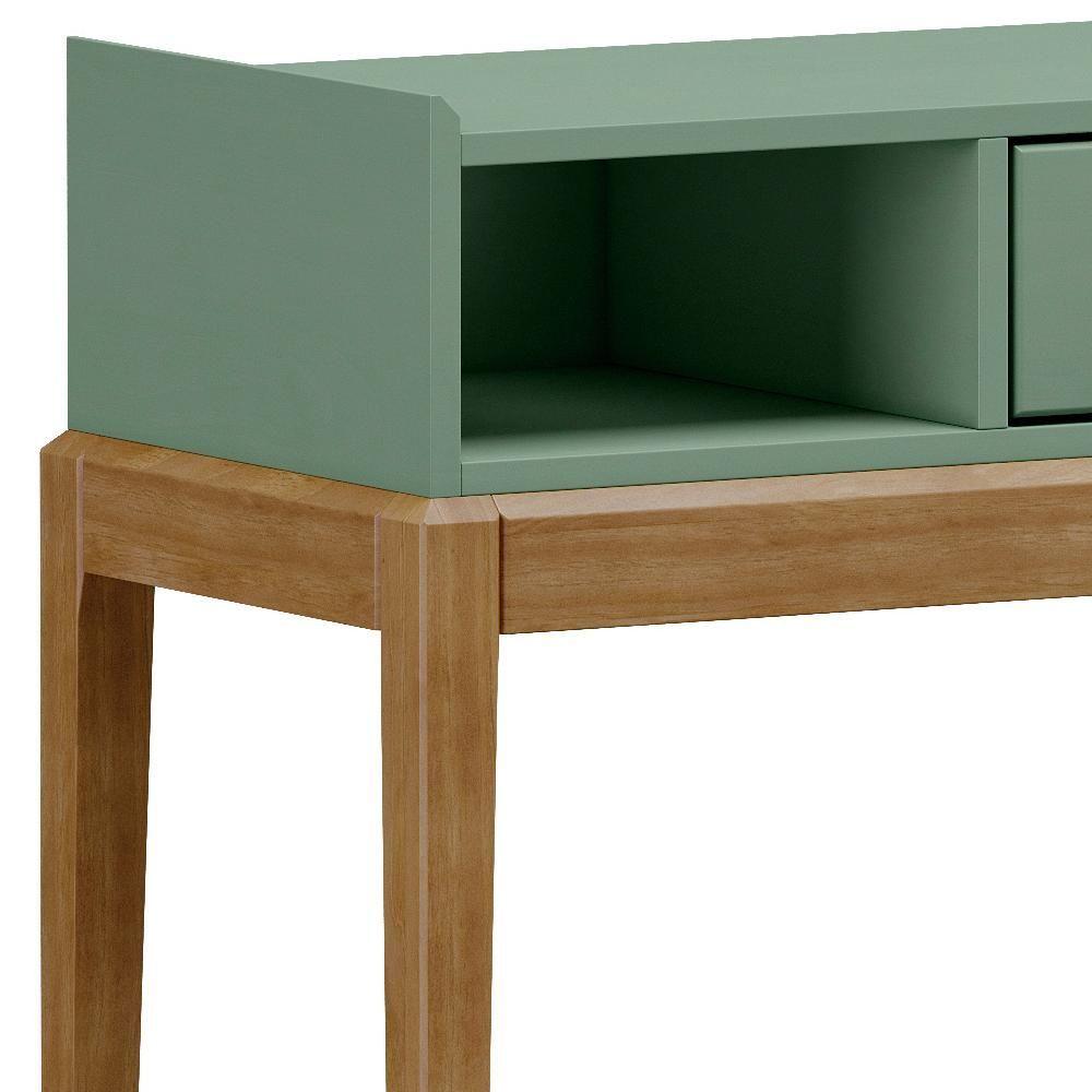 Miniatura Conjunto Sala De Estar 4 Pç Mdf/madeira Milao 2 Verde Freijo Fnt Verde Freijo