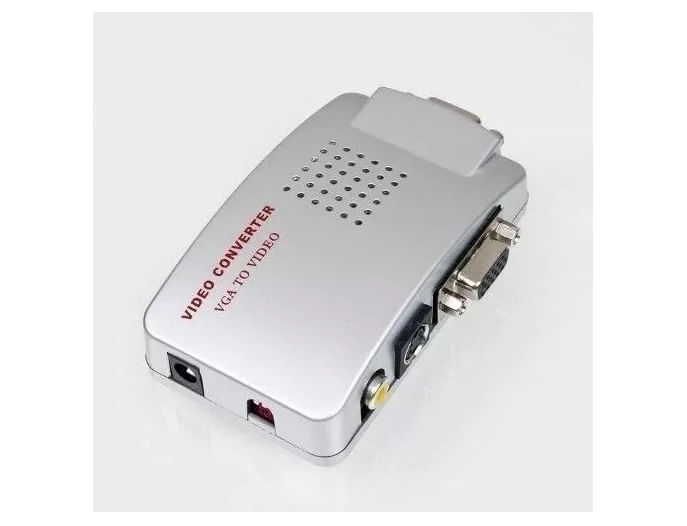 Miniatura Conversor PC TV De Vga Para AV com Saídas S-vídeo E Vga Rca