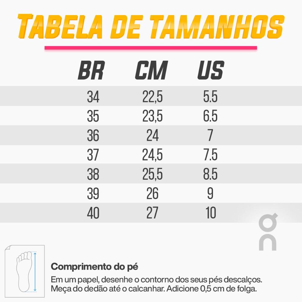 Miniatura Tênis On Running Cloudflow 5 Feminino Branco / Amarelo - 34