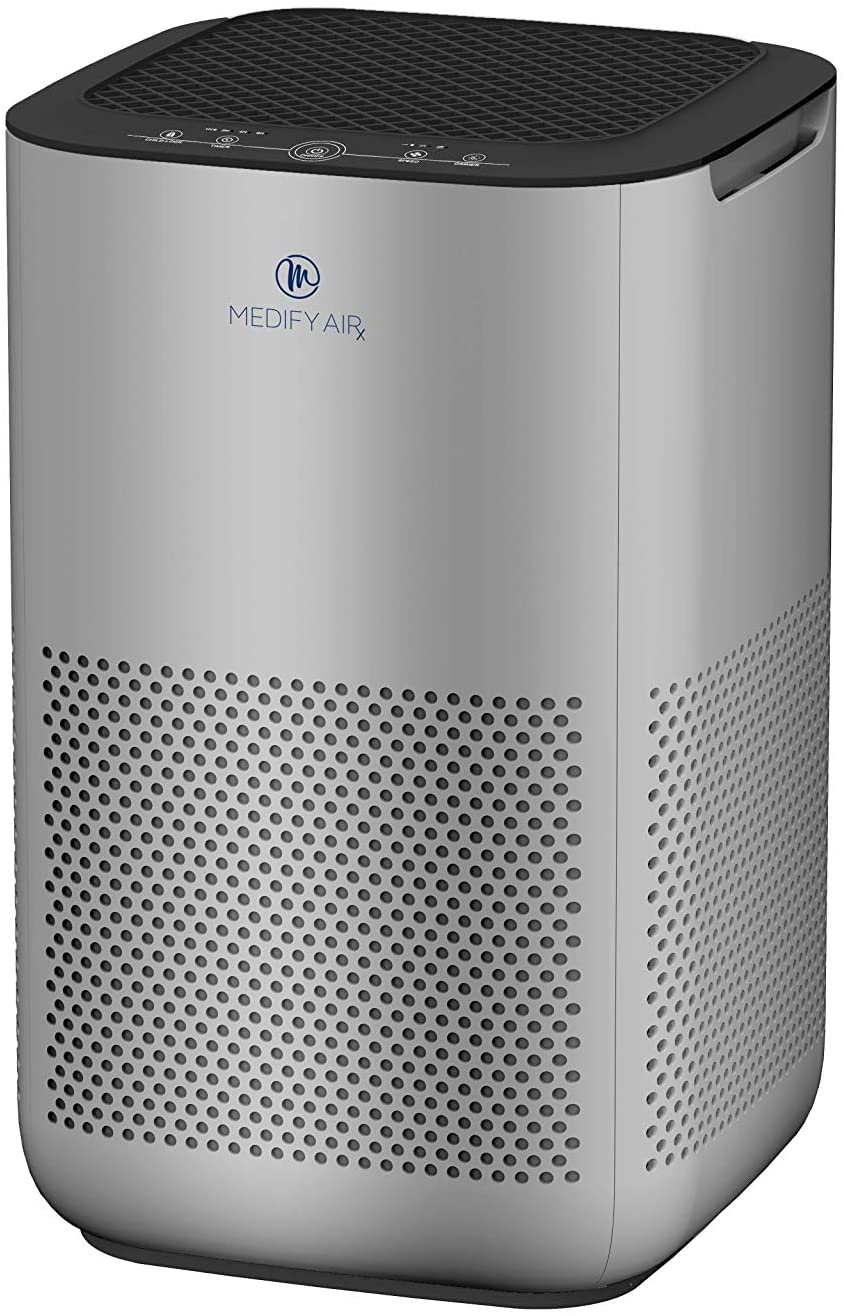 Miniatura Purificador de Ar Medify Air MA15 Filtro HEPA H13 3 em 1 Até 30m Cinza 110V