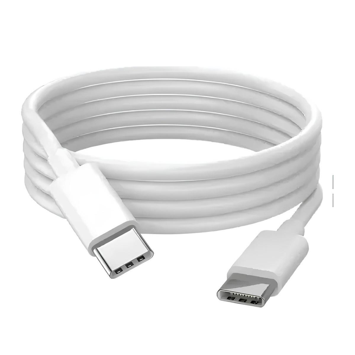 Miniatura Carregador Turbo Branco Compatível Com Samsung Tipo C