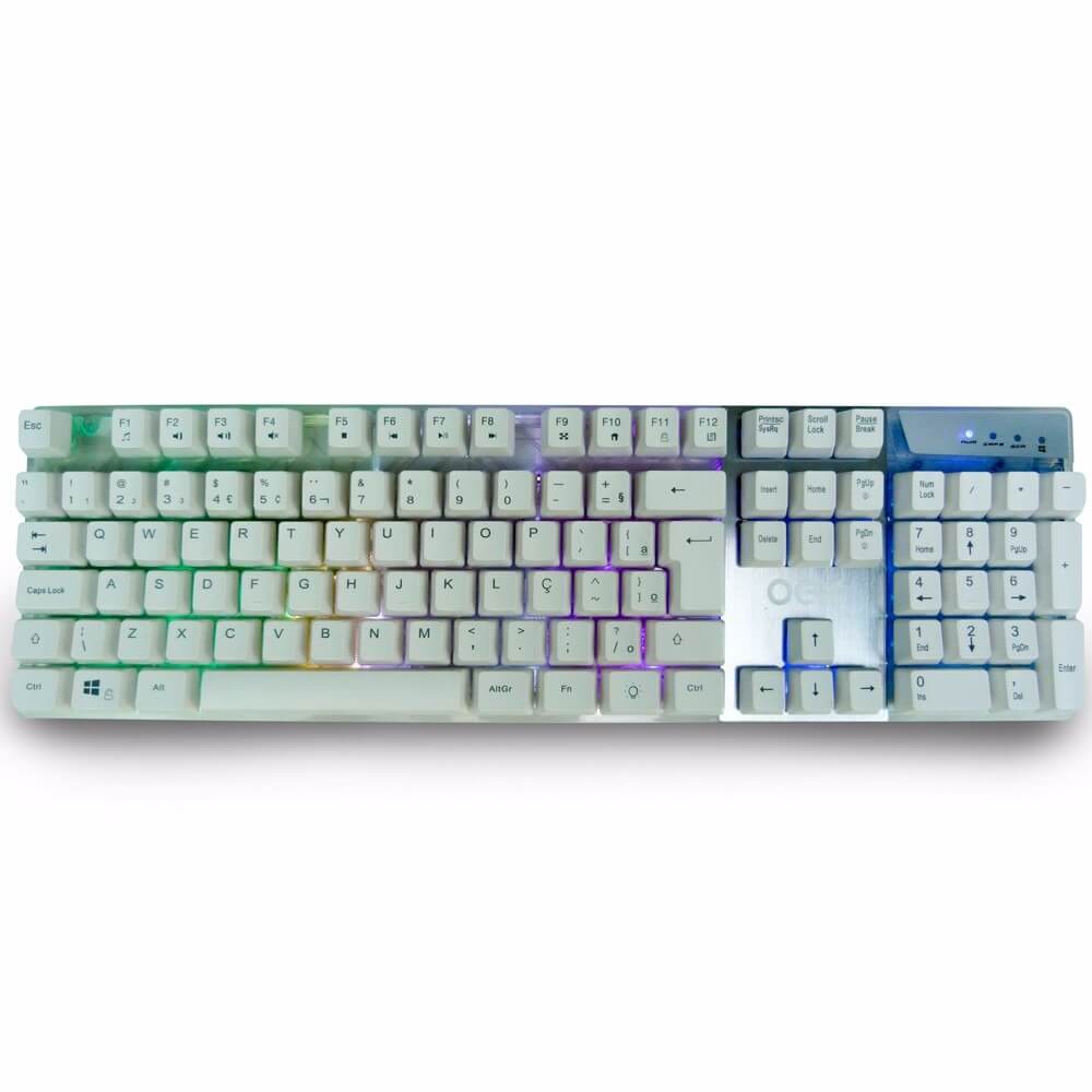 Miniatura Teclado Gamer Prismatic Rgb Semi Mecânico Oex Tc205