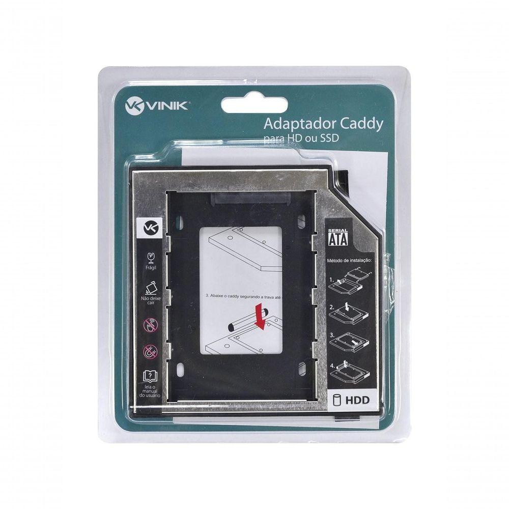 Miniatura Adaptador Caddy Para Hd Ou Ssd Gaveta Dvd Notebook Sata 12.7mm Ac-127