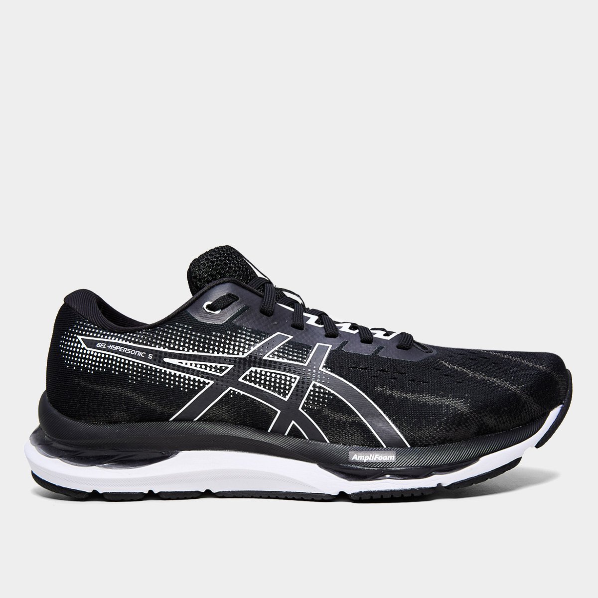 Miniatura Tênis Asics Gel-Hypersonic 5 Masculino Preto+Branco - 41