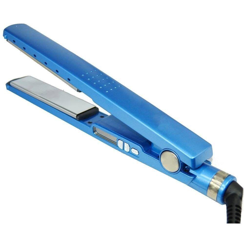 Miniatura Prancha Azul Profissional Placas De Titanium Bivolt