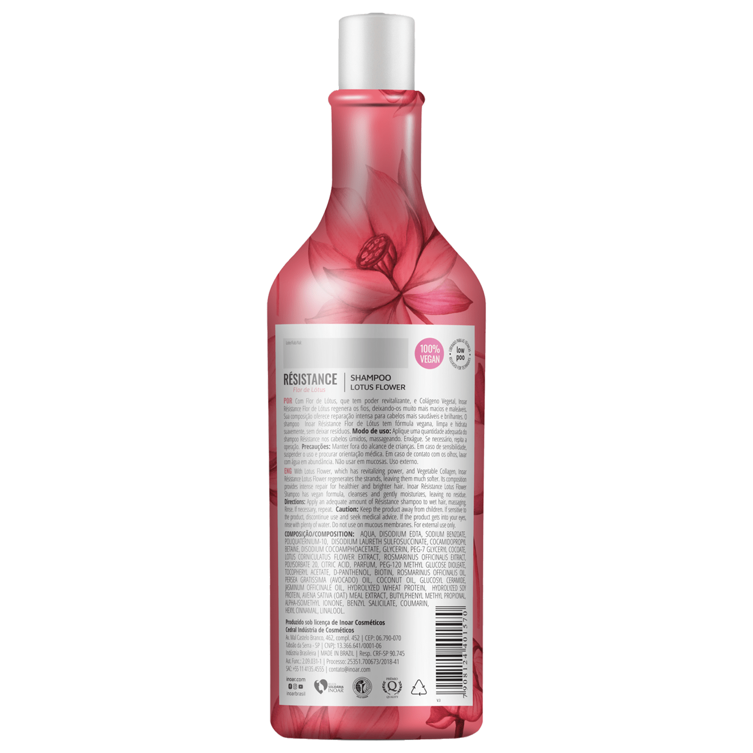 Miniatura Inoar Résistance Flor de Lótus - Shampoo 1L