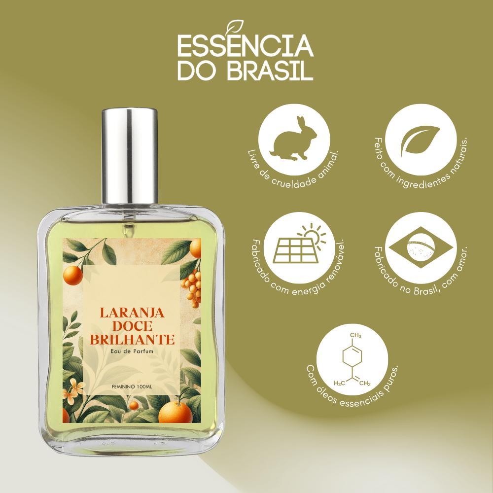 Miniatura Perfume Laranja Doce Brilhante Feminino 100Ml + Spray 10Ml