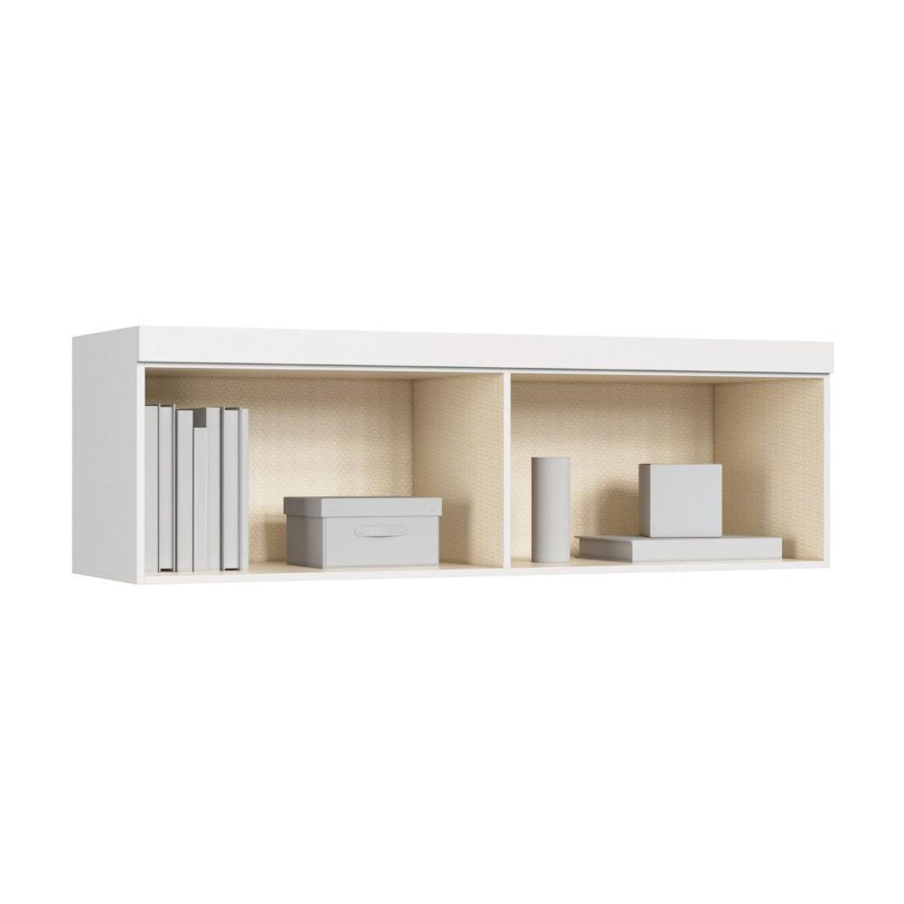 Miniatura Módulo Aéreo para Quarto 2 Portas Infinity Branco Line/Duna