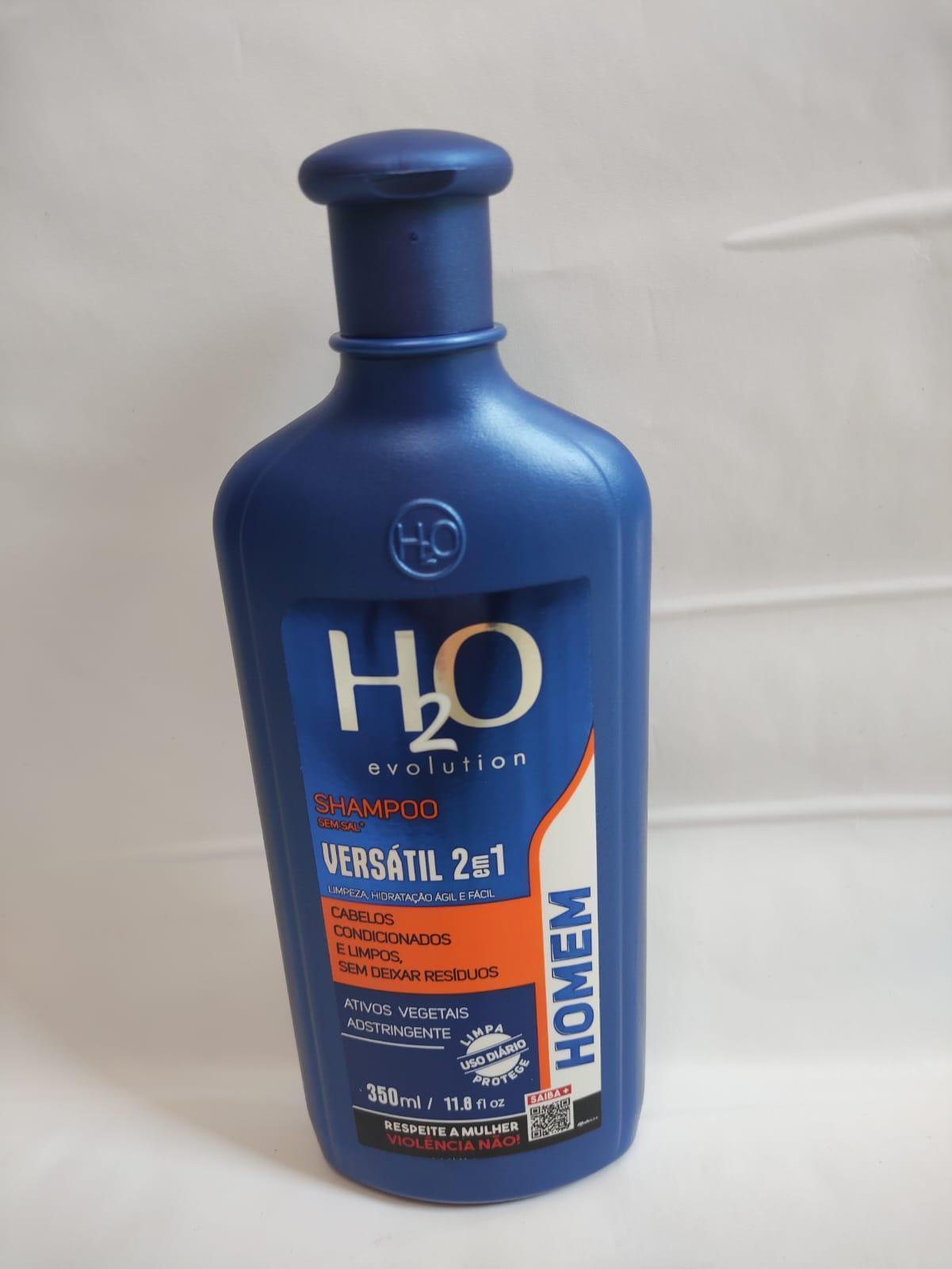 Miniatura Shampoo Versátil 2 X 1 H2O Masculino H20 Evolution 350 Ml