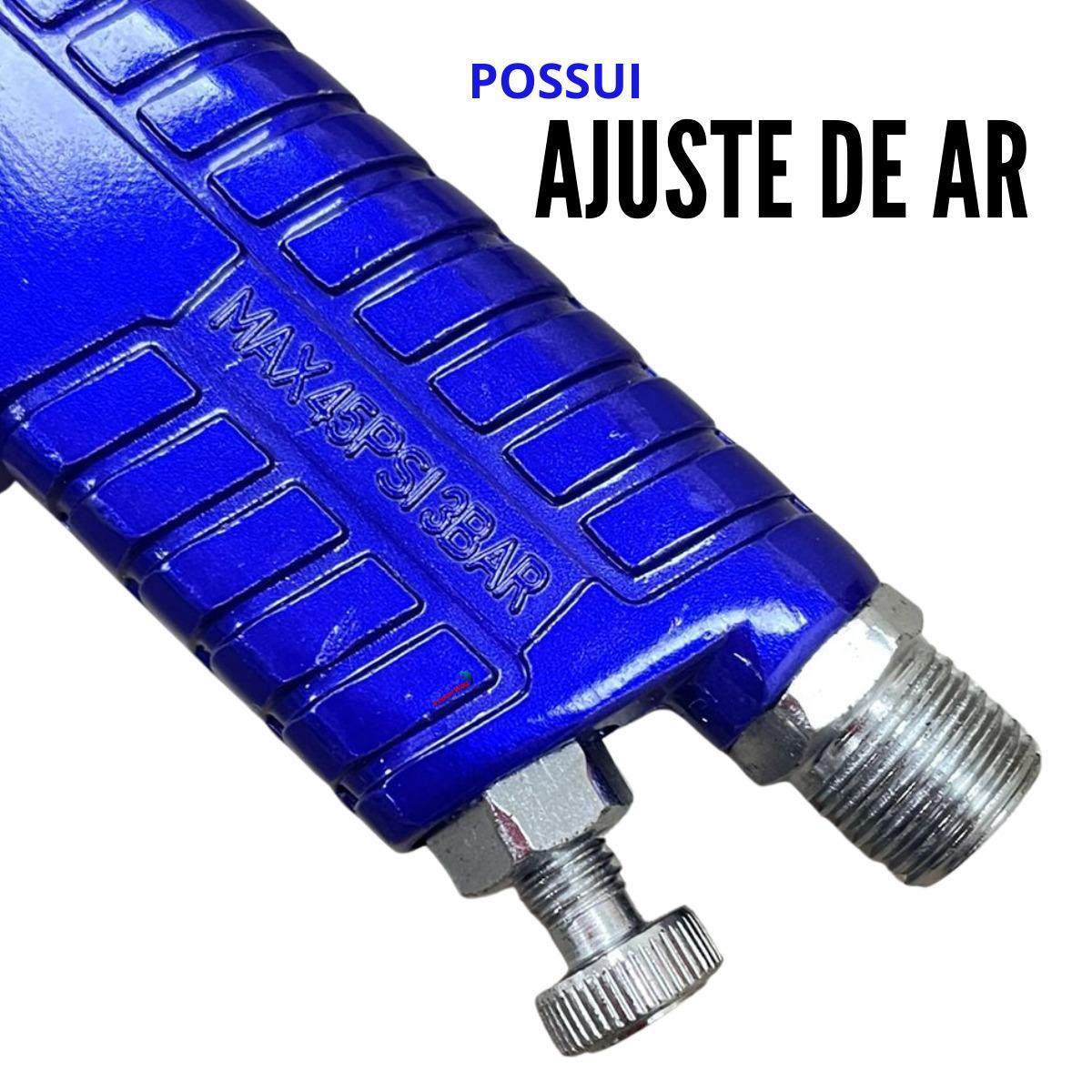 Miniatura Pistola Pintura Gravidade Hvlp 1 Bico 1,4Mm