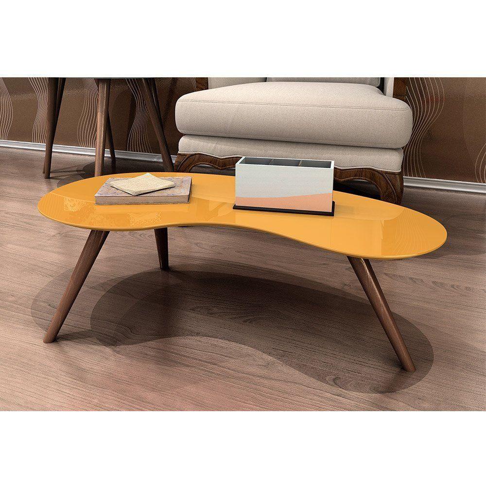 Miniatura Mesa de Centro Feijão Amarelo Pinoquio