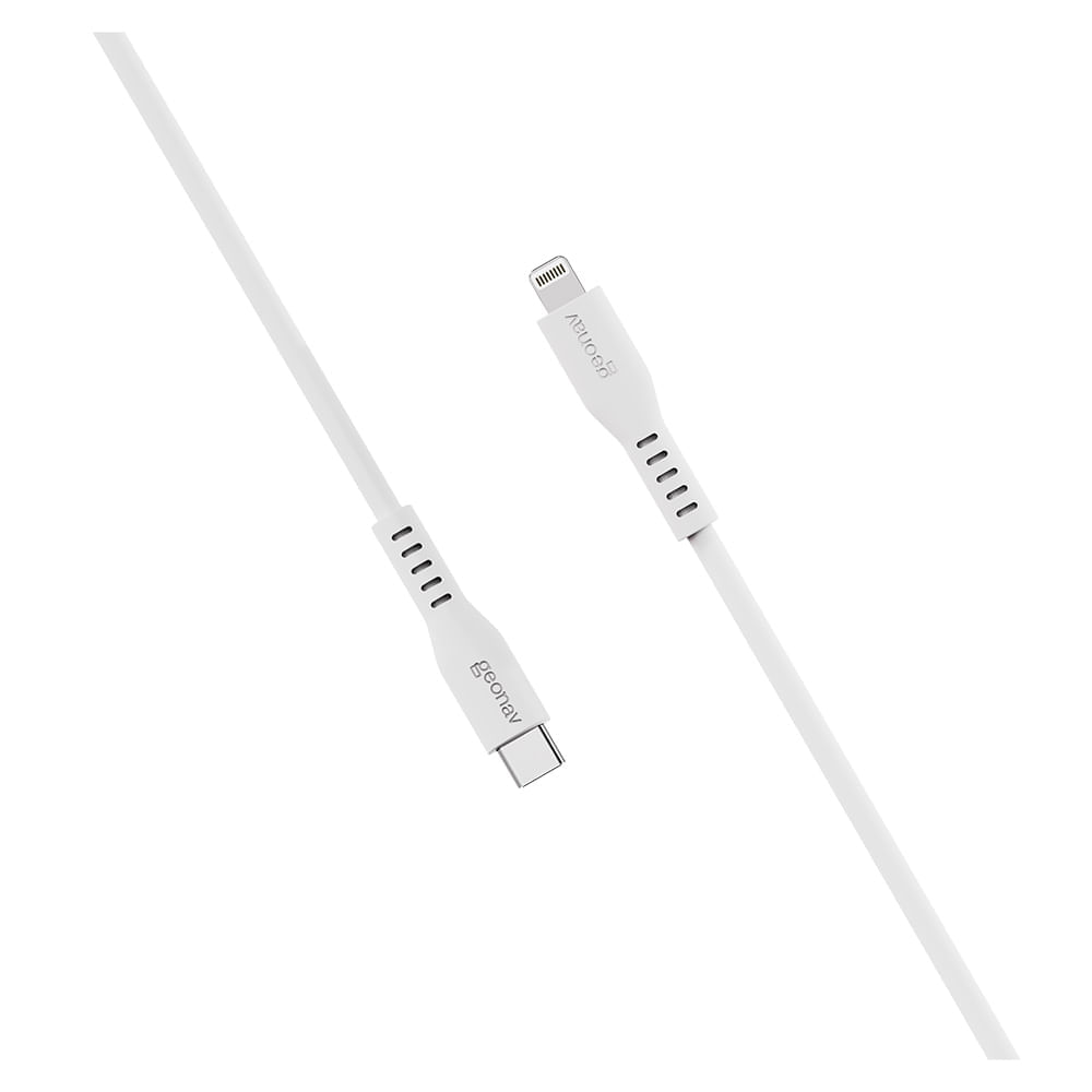 Miniatura Cabo USB-C para Lightning Geonav Branco - ESLICSWT