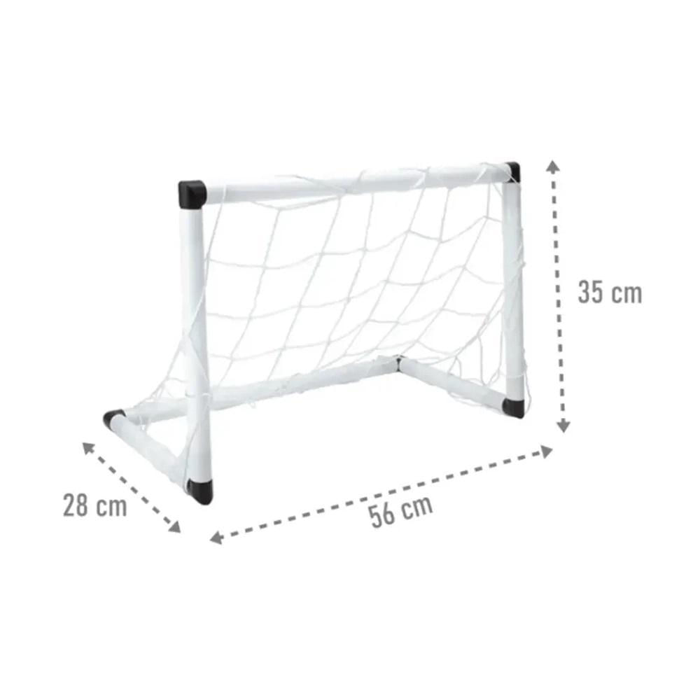 Miniatura Mini Trave Gol Futebol Infantil 2 Em 1 Com Bola E Bomba - Dm