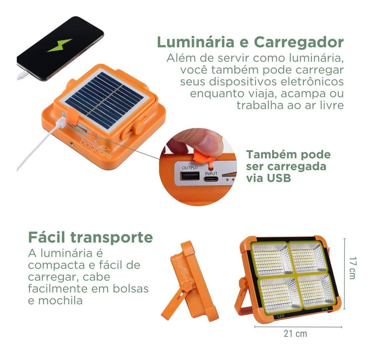 Miniatura Lanterna Solar Led Prova Dágua Camping Recarregável Tática