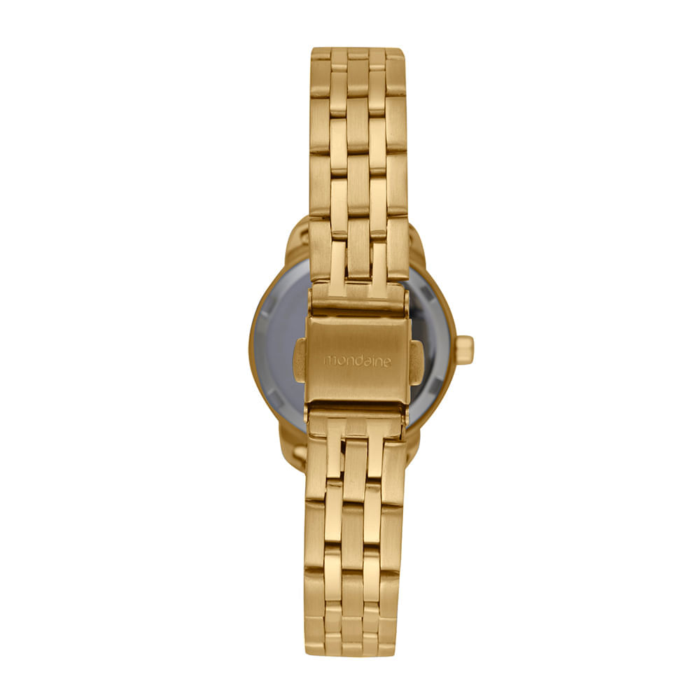 Kit Relógio Feminino Dourado Nossa Senhora Aparecida