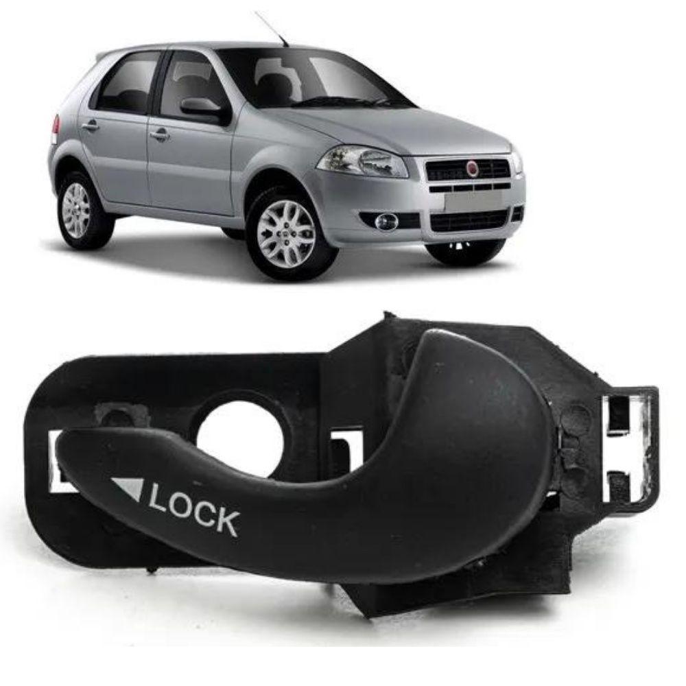 Miniatura Macaneta Interna Porta Traseira Dir. Preto Palio 1996 A 2002