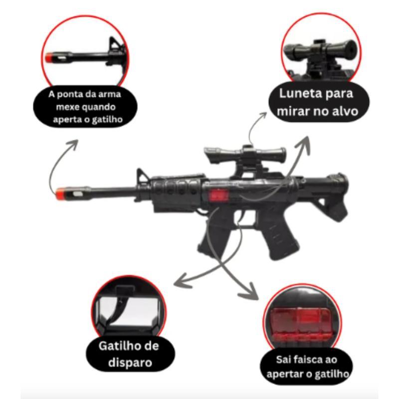 Miniatura Kit Policial Infantil Com Colete E Brinquedos Interativos