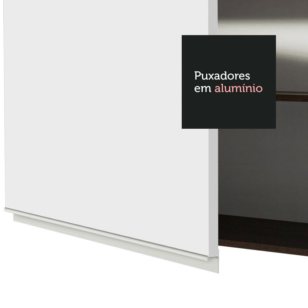 Porta Geladeira 1 Porta Basculante Rustic/Branco Glamy Madesa Rustic/Branco