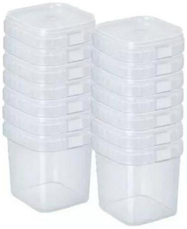 Miniatura Pote Quadrado para Bolo Transparente 220ml - 200 Unidades