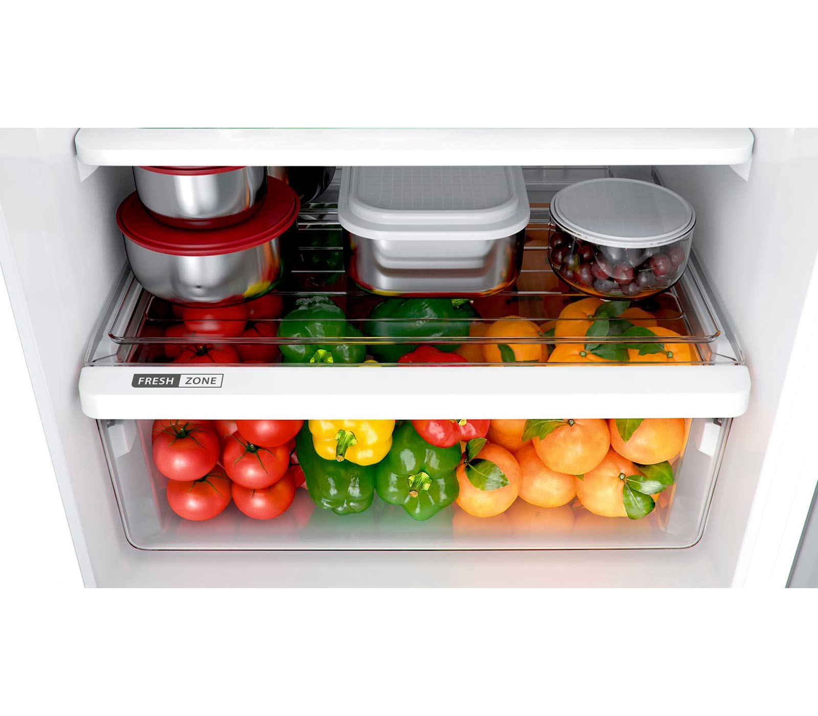 Refrigerador Duplex Brastemp BRM44HK 375 L Inox 127 V