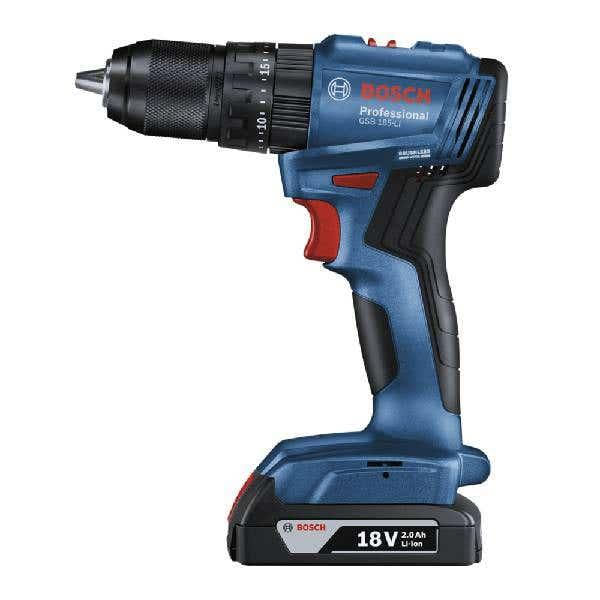 Miniatura Parafusadeira Furadeira 18v Impacto GSB185-LI BOSCH + Brocas Bivolt