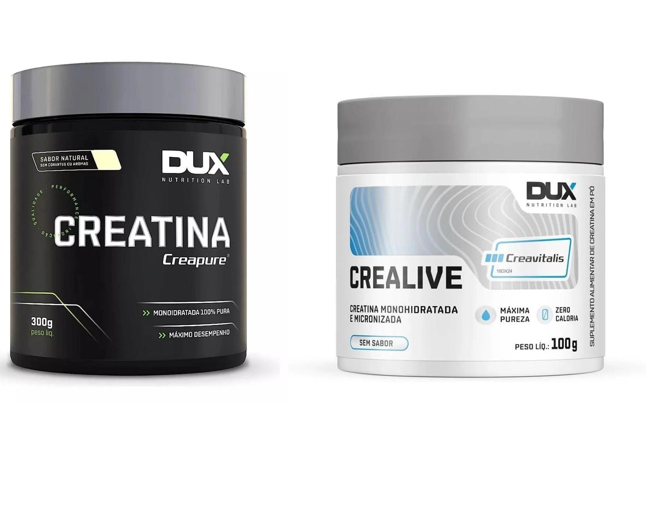 Miniatura Kit Creatina Creapure (300G) + Creatina Crealive (100G) Dux