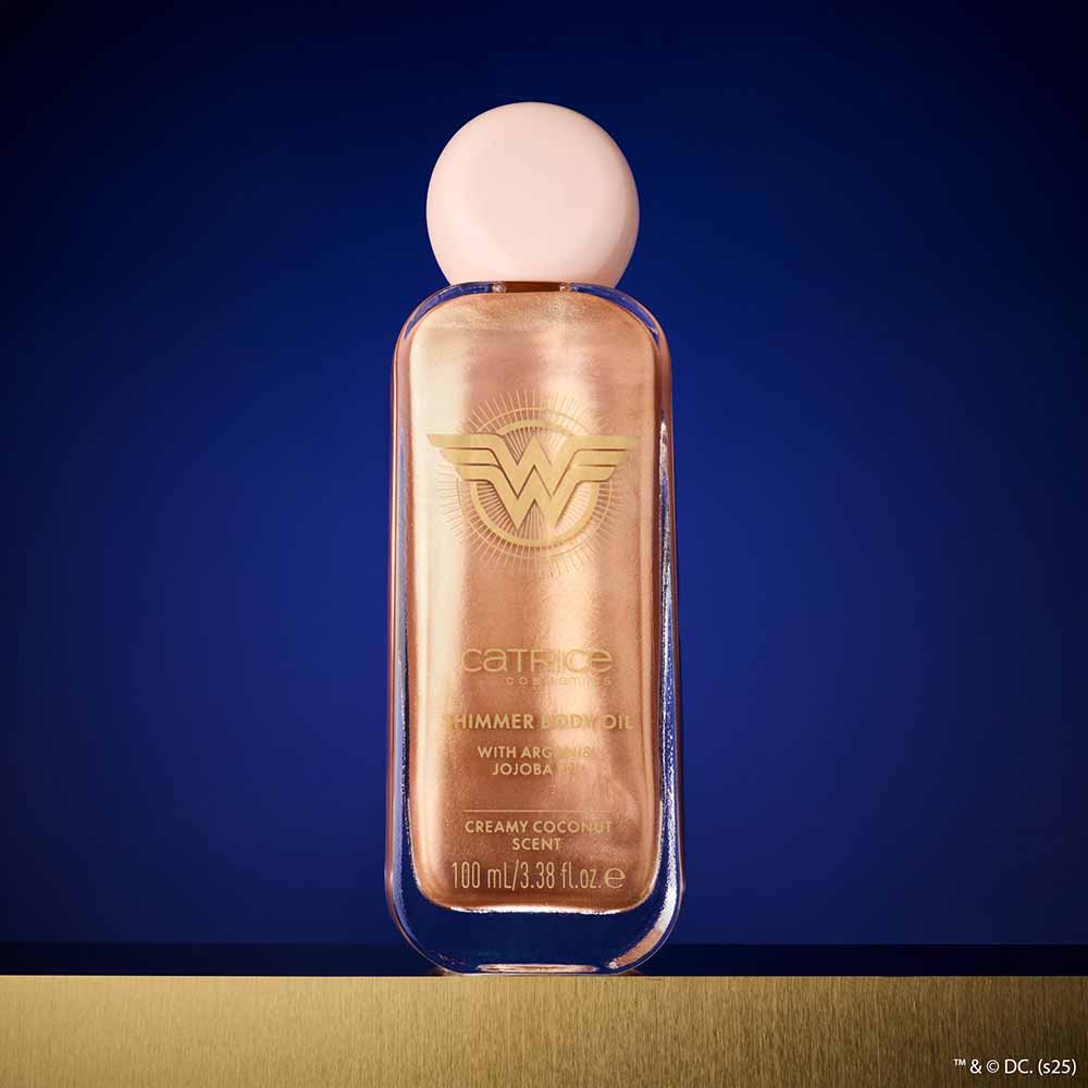 Miniatura Óleo Corporal com Brilho Catrice Mulher Maravilha 100ml