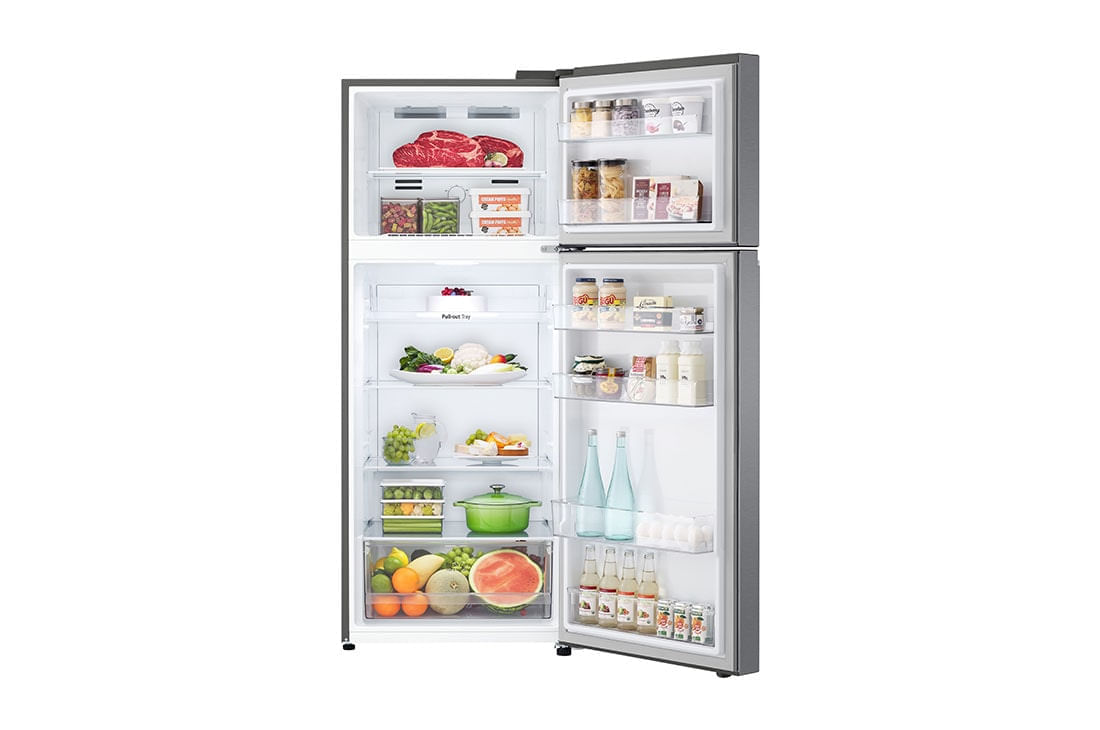 Miniatura Geladeira LG Frost Free Inverter 395L Duplex Cor Platinum Inox (GN-B392PQD) - 220V
