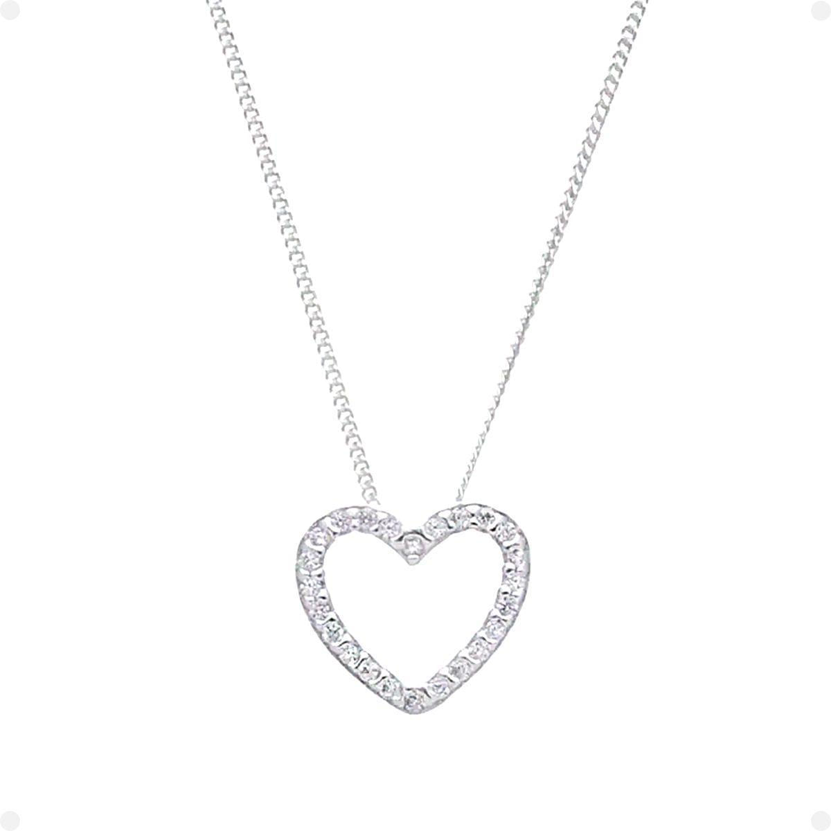 Miniatura Colar Feminino Aço Strass Mãe Pingente Coração Caixa Moda