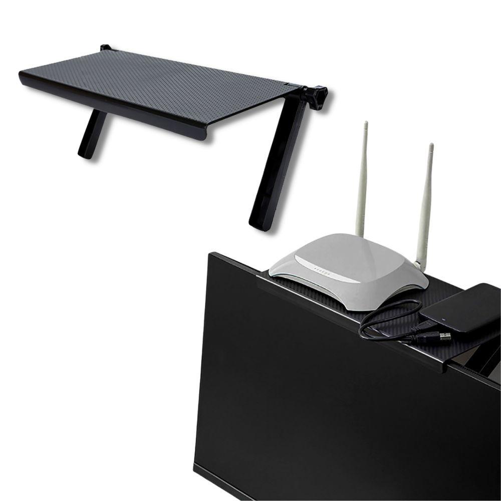 Miniatura Prateleira Organizadora Para Monitor Tv Computador Porta Roteador Acessórios