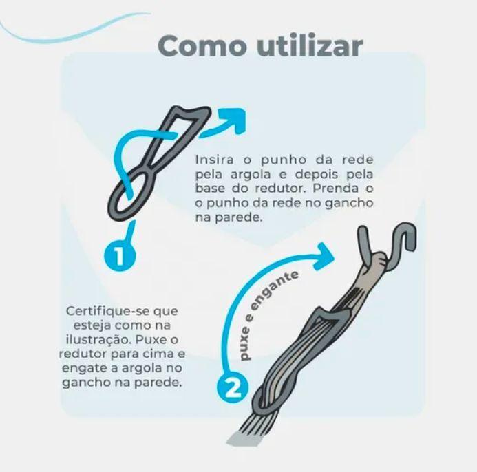 Anjo Redutor De Punho Rede Dormir Aço Carbono Zincado 1 Unid