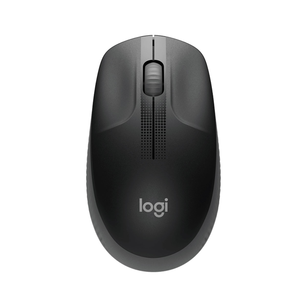 Miniatura Mouse Wireless Logitech M190, 1000DPI, Preto e Cinza