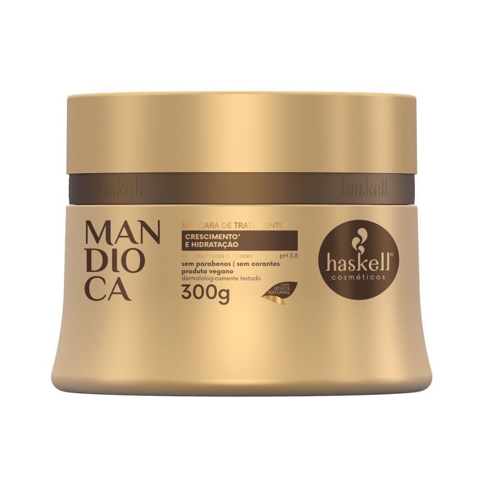 Kit Máscaras Mandioca + Cavalo Forte + Cachos Sim Haskell - 300g - Cabelos Cacheados