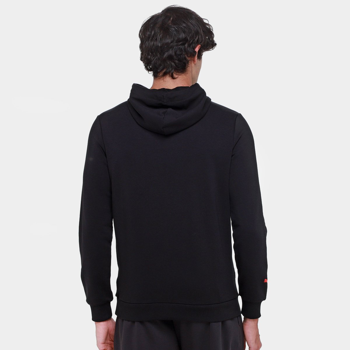 Miniatura Moletom Com Capuz Puma F1 ESS Masculino Preto - EGG