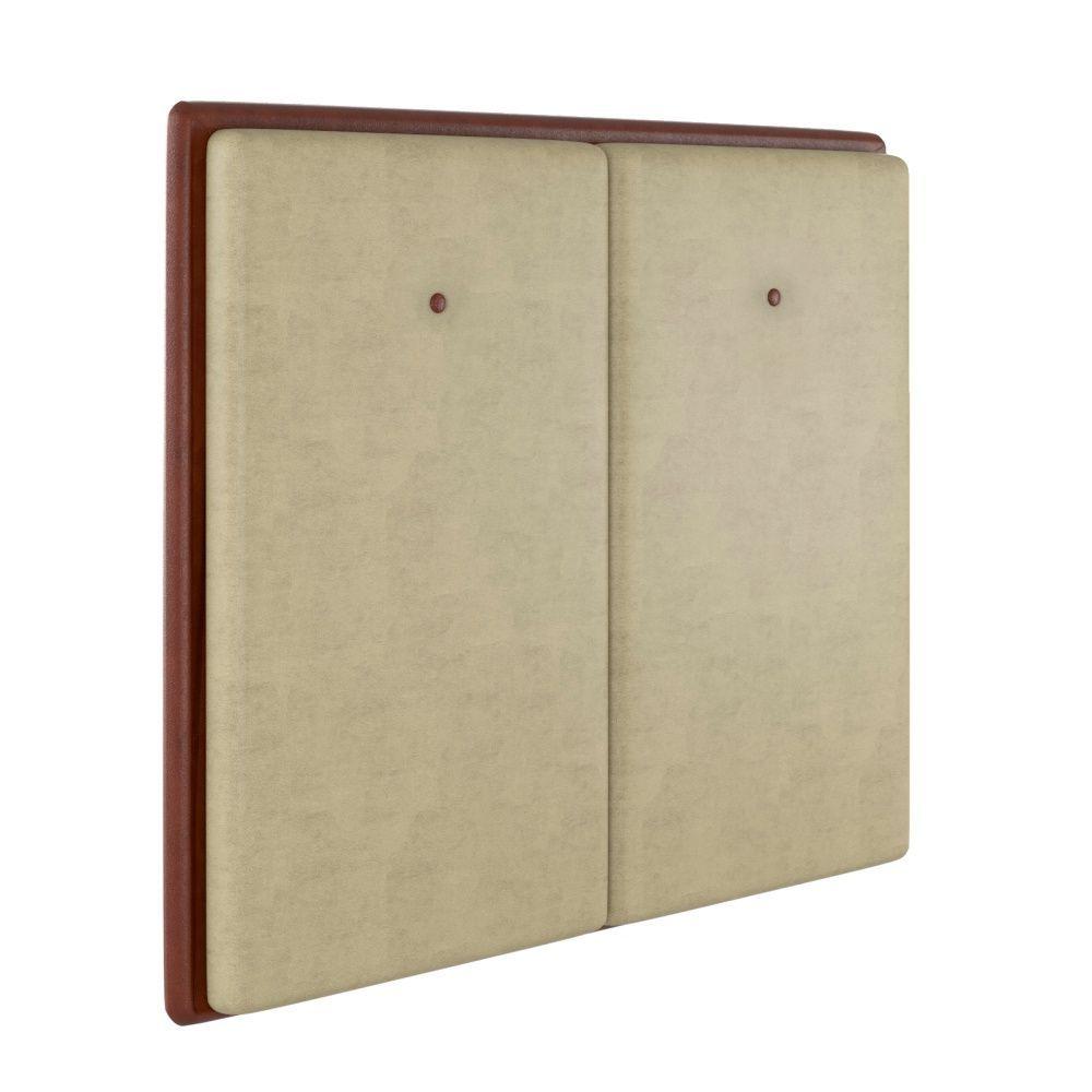 Miniatura Cabeceira Box King Lizz Veludo Bege