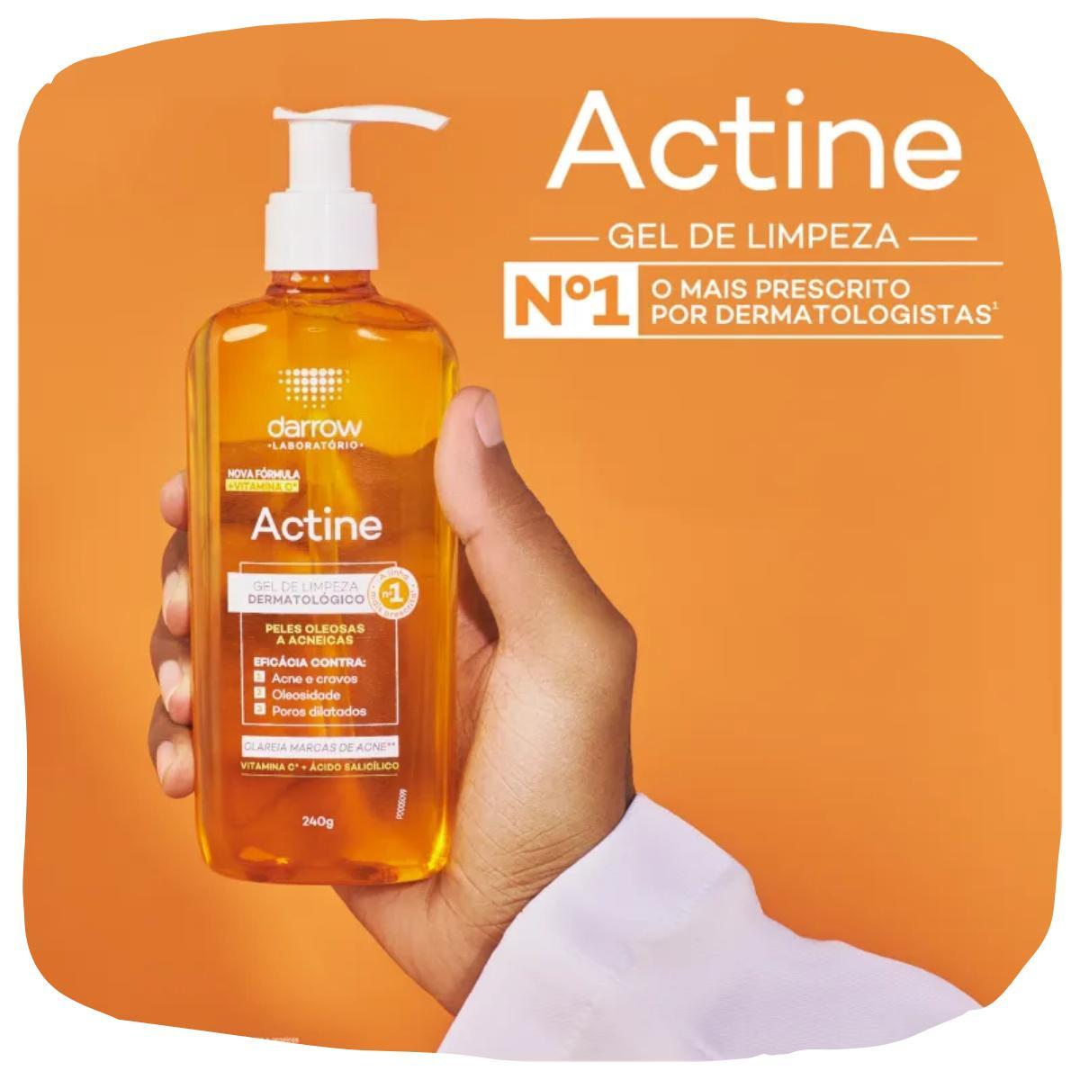 Kit Actine Darrow Gel De Limpeza Vitaminac Antioleosidade