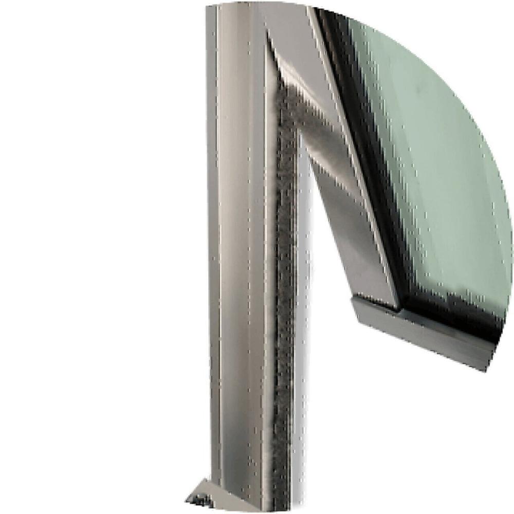 Miniatura Janela de Aluminio Basculante Master Vidro Boreal 100cm x 80cm Brimak Preto